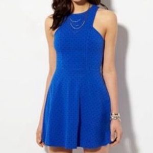 American Eagle Outfitter Blue Polka Dot Dress